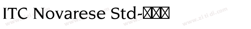 ITC Novarese Std字体转换